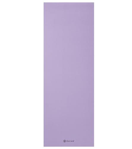 Gaiam Premium 5mm Yoga Mat — Non-Slip TPE, New Lilac