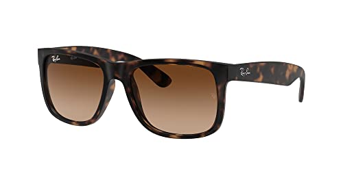 Ray-Ban RB4165 Sunglasses Bundle: RB 4165 JUSTIN 710/13 Rubber Light Havana and Universal Anti-slip Silicone Leash