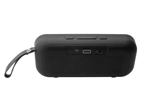 Image of TAG Ray 5W Portable Wireless Bluetooth Speaker with Dynamic Stereo Sound | Customizable RGB LED Lights | TWS Feature | Supports Micro SD Cards, FM, USB | Comes with Inbuilt Mic (Black)