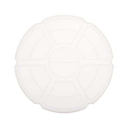 Cimaxic 17FPLJKO54326H7YXIK Tray Epoxy Paint Tray Diy Color Mixer Plate Round Tray Pigment Tray Color Mixing Tray Corner Floating Shelves Diy Kits Make Up Tray White cover
