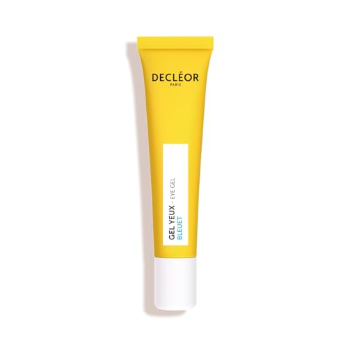 Image of Decléor Eye Gel Cornflower 15ml – Cooling Under Eye Gel with Cornflower Water, Caffeine and Hyaluronic Acid to Reduce Puffiness and Dark Circles While Hydrating the Eye Contour