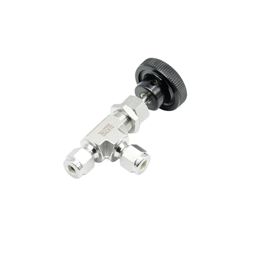 Vanne à pointeau de compression en équerre acier inoxydable 316 pour eau et gaz