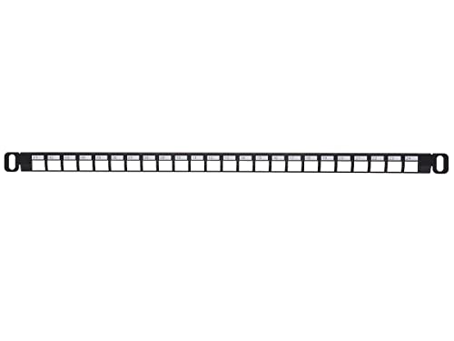 Panneau de brassage 24 ports UTP Keystone Monoprice Demi-U - 3