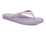 Sanuk Yoga Joy | Chanclas para mujer | Sandalias de yoga para mujer | Sandalias de playa para mujer | Plantilla de espuma viscoelástica, gris lavanda , 38 EU