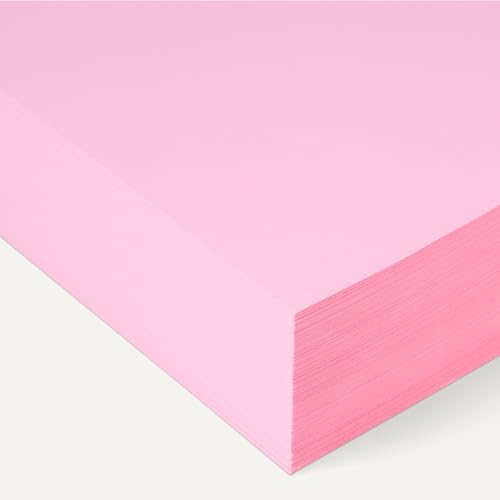 Image of Amazon Basics 30% Recycled Color Copy Paper, 8.5 inch x 11 inch, 20lb, Pastel Pink, 500 Sheets (Pack of 2)