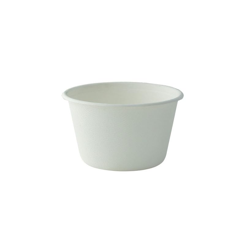 PacknWood White Sugarcane Takeout Bowl| Serving Bowls for Side Salad, Soup, Cereal, Ice Cream | Biodegradable Bowls - 8.5oz (D: 3.7in”) - 1000 pcs