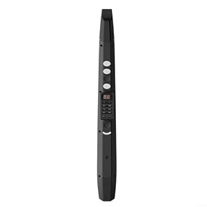 EffiFish Saxophone électrique avec écran LED, 12 tonalités, pour sortie MIDI, fonction de transposition pour performance scénique, noir