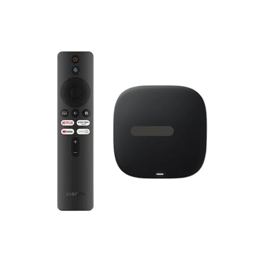 TV Box S 3ra Generación 4K Ultra HD Bluetooth 5.2 Wifi6 32GB, Compatible Con Xiaomi, ROM TV Assistant Smart Media Player.(Add Blue Cover)