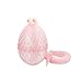 Luckana 3D Printed Egg with Flexible Snake Toy Inside, 11.8 Inch Snake Model, Science Display Prop, Prank Gift (Pink)