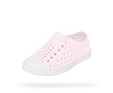 Native Shoes, Jefferson, Lightweight Sneaker for Adults, Milk Pink/Shell White, 9 M US Women/7 M US Men