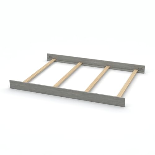 Image of Full-Size Conversion Kit Bed Rails for Monogram by Namesake, Formerly Franklin & Ben Convertible Cribs - Solid Wood Rail - Toddler & Adult Bed Rail for Full-Size Beds (Smokey Grey)