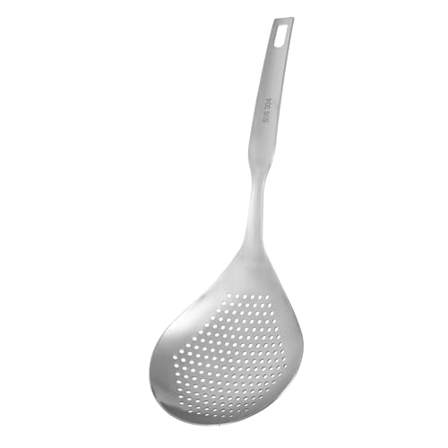Abaodam ステンレス製スロット付きスキマースプーン 多機能パスタ用麺こし 家 業務用調理器具 水切り効率的で手入れ簡単