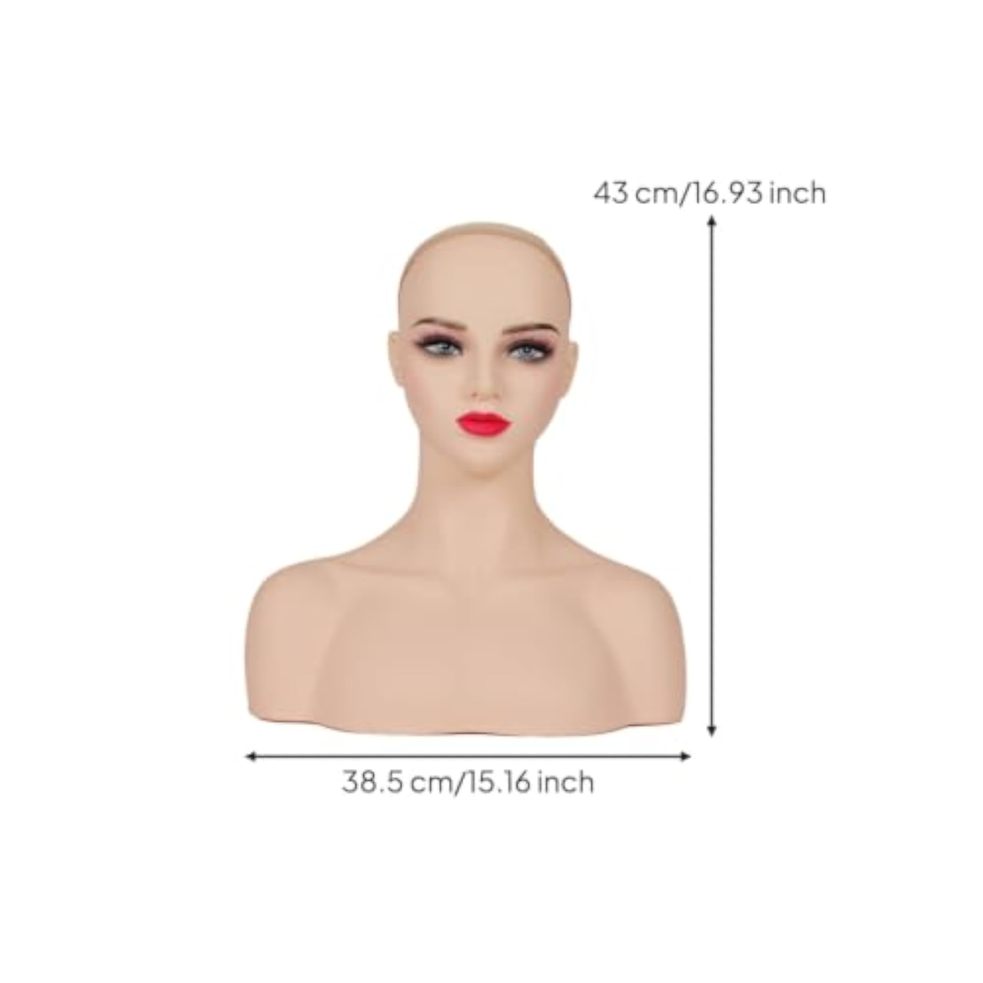 Lifelike Hairpiece Holder Stand for Display