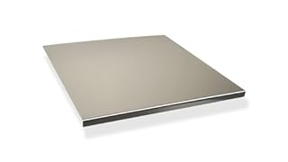 INOXLM Tagliere Spianatoia per impastare Piano da Lavoro in Acciaio Inox Varie Misure per Cucina per Bar per Ristorante per impastare 40X44 modello GEMELLI