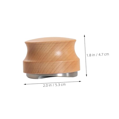 Distributeur expresso acier inoxydable et outil nivellement manche bois - 3