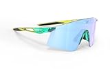 RUDY PROJECT Astral X Sport Shield Sunglasses Astral X Crystal Aquamarine Apple With Multilaser Ice Lenses