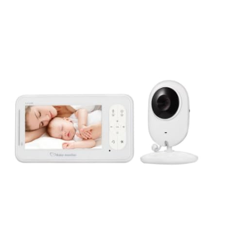 Babyphone avec Caméra DrPhone B2 - Grand Écran TFT 4.3 Pouces et Mode VOX