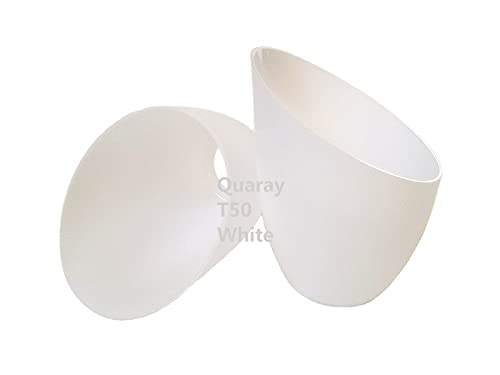 2-Pack 4-1/2´´ Quaray T50 Plastic Lamp Shade for Torchiere Floor Lamp