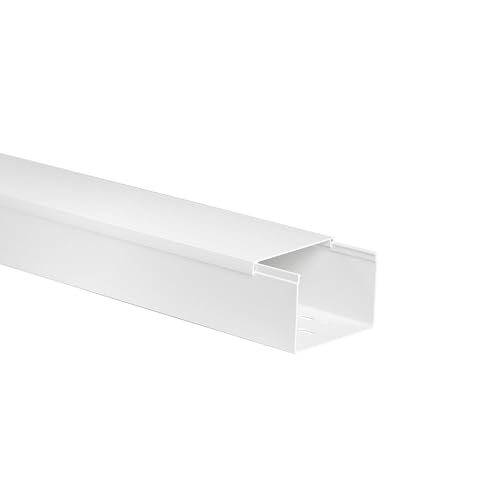 Goulotte électrique 90x60mm pour cacher les fils TV du salon