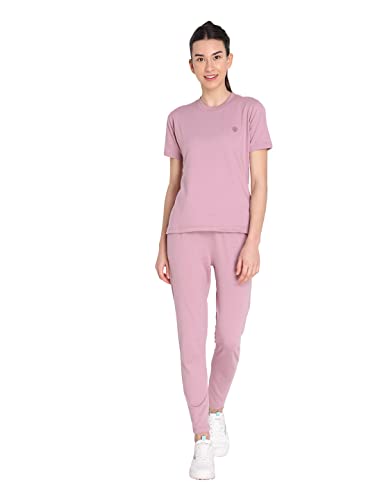 Image of CHKOKKO Women's Terry Cotton Loose Fit Half Sleeve Casual Style T-Shirt