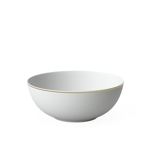 Villeroy & Boch Signature MetroChic insalatiera rotonda, diametro 23 cm, bianco-nero-oro