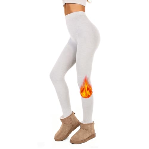 Image of Zando Fleece Lined Leggings Women High Waisted Winter Warm Thermal Tights | Windproof Warmth, high waist tummy control, lifts hips, no digging in, non-see-through, smooth seams, soft comfort.
