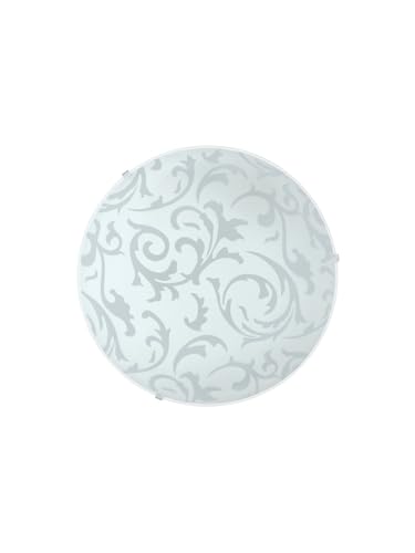 Luminaire plafonnier moderne en verre blanc pour éclairage de salle à manger