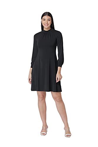 Image of Mode Women's Polyester Shift Midi Casual Dress