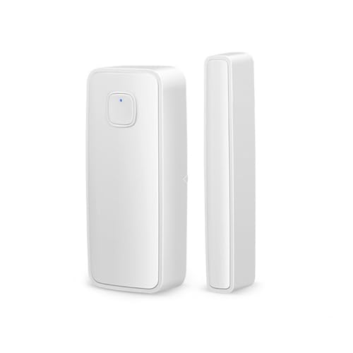 MQODLFP Tuya - Alarma magnética para puerta, alarma antirrobo, aplicación WiFi, recordatorio de apertura magnética, alarma remota