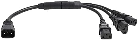 ZBLZGP Câble Adaptateur IEC 320 C14 mâle vers Prise européenne Schuko