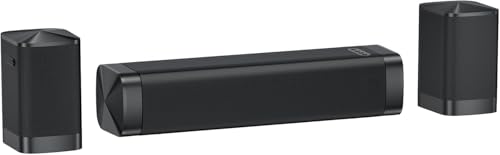 GarageRock 2.1ch Soundbar mit Dolby Audio, 2026 Aktualisiert 3-in-1 Abnehmbare Soundbar für TV Geräte, 2 Built-in Bass Woofer, 160W Spitzenleistung, Surround Sound für Heimkino/TV/PC/Gaming/Beamer