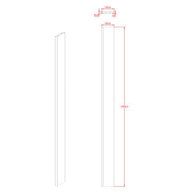 OOGarden - Lot de 3 Lames de clôture persienne aluminium 195,8 x 15,3 cm RAL7016
