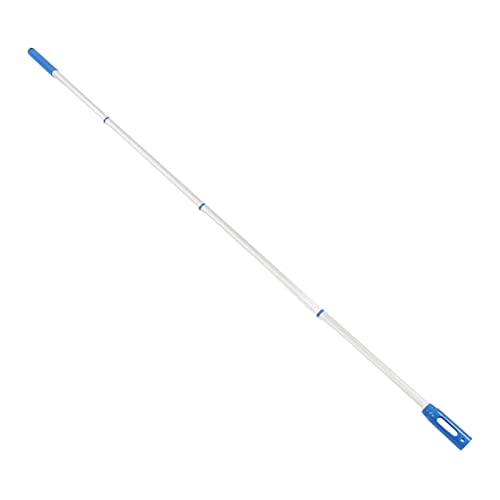 Poste de Piscina, Poste de Piscina de Aluminio de 4 Secciones y 1,6 Metros Telescópico sin Deformación, Poste de Extensión de Piscina Accesorios de Piscina para Redes de Skimmer