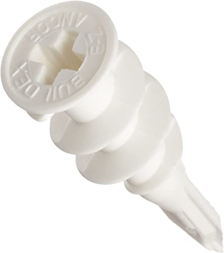 Qty. 100 EZ Anchor Original Hollow Wall Anchors - Nylon - Plastic - Buildex 5035902 EZPPL100