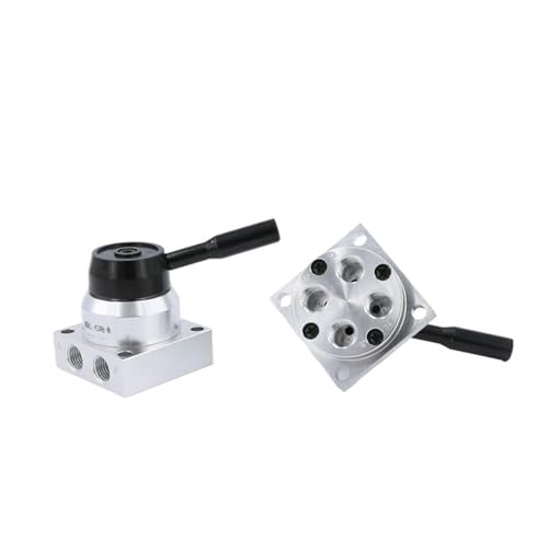 Válvula rotativa manual K34R6-8D con control de 3 posiciones para cilindros neumáticos de 8mm 5