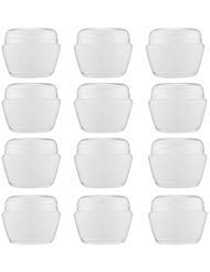 LONGWAY 1 Oz (30ML) Mini Plastic Jars with Lids and Inner Liners |
