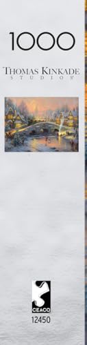 Buffalo Games - Thomas Kinkade Spirit of Christmas - Rompecabezas de 1000 Piezas | Arte de Thomas Kinkade, Silver Select, Acabado en Papel Metalizado, Tamaño 26.75 x 19.75, Incluye Póster miniatura 4