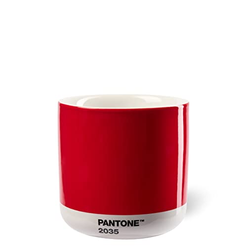 PANTONE Porcelán Latte Macchiato termopohárek, 220 ml, Red 2035 C