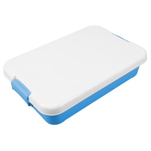 KONTONTY Outdoor Sand Tray for Portable Lidded Sandbox Storage Box Break Resistant Plastic Sand Tray Convenient Storage for Beach and Backyard Fun for Organization