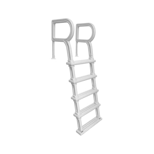 Removable Above Ground Pool Ladder with Dual Handrails – Heavy Duty Pool Ladder for 48–54 Inch Wall, Non-Slip Swimming Pool Ladder Steps, Main Access Entry for Above Ground Pools