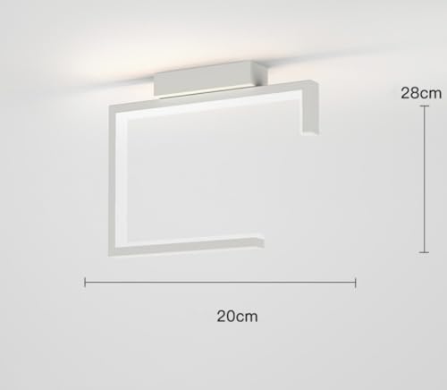 Lámpara de pared metálica LED moderna de 16W regulable para iluminación de dormitorio blanca 6