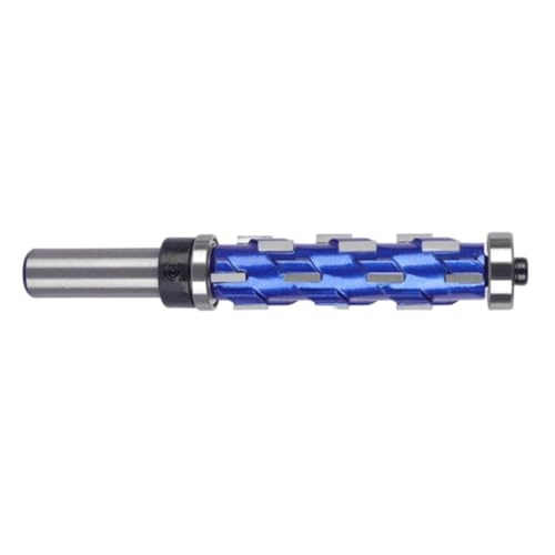 Broca de fresadora de 1,27 cm, doble rodamiento para tallado detallado de madera, diseño de 2 rodamientos y flautas en espiral, broca de enrutador de corte empotrado
