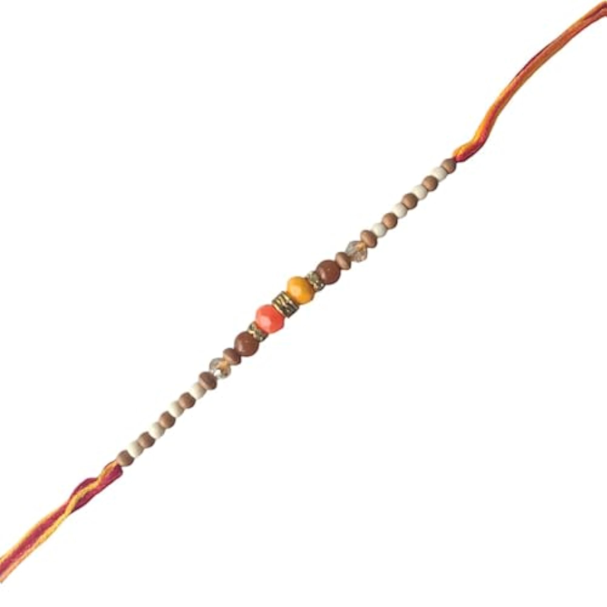 Traditional Delicate Beads Rakhi for Beloved Brother