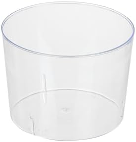 Restaurantware 6 Ounce Parfait Cups 100 Round Mousse Cups - Disposable Durable Clear Plastic Shooter Glasses For Desserts Premium Serve Appetizers Or Desserts