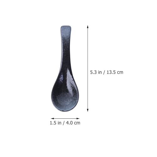 Cuillères à soupe céramique style japonais lot de 5 de qualité supérieure - 3