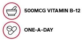 GNC Vitamina B-12 500mcg 100 Tabletas Energía miniatura 3