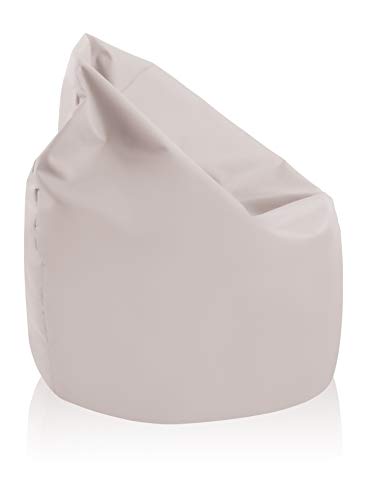 alibey Sitzsack Birne Riesensitzsack Outdoor Indoor Kinder Bodenkissen Freizeit Schule (Beige)