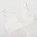 JerrisApparel Flower Girls Dress Wedding Satin Dresses Princess Birthday Party Prom Ball Gown (5T, White)