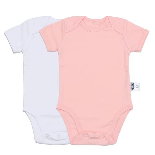 [pastel organic] 100% I[KjbNRbg GOTSF  xr[ p[X Ԃ ̎q 2g (90cm, sN×zCg)