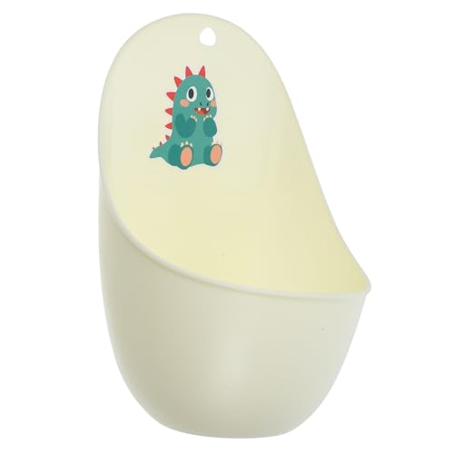 NOLITOY Orinal Infantil Colgante para Diseño Divertido Entrenamiento de Baño Portátil Altura Seguro y Antideslizante para Entrenamiento Urinario Pared Beige sin Ganchos